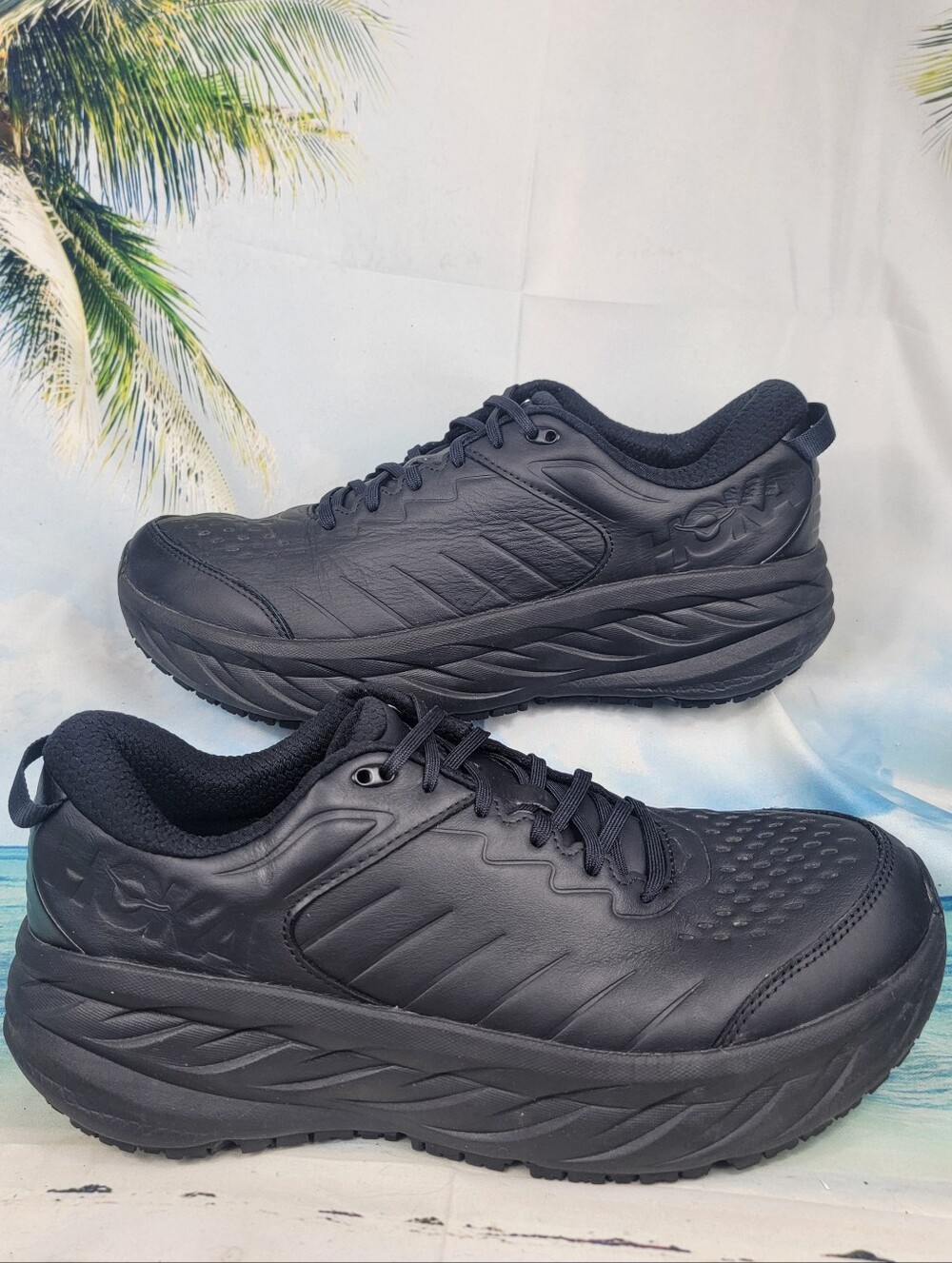 Hoka Bondi SR Black Slip Resistant Mens 14